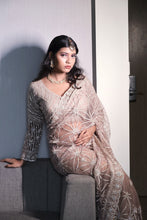 Golden Radiance Diamond Embroidered Saree