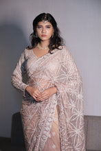 Golden Radiance Diamond Embroidered Saree