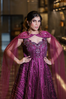 Burgundy Luxe Embroidery Gow