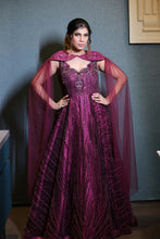 Burgundy Luxe Embroidery Gow