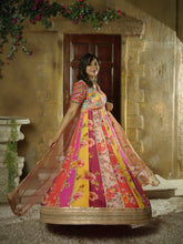 VEDANGI - A multi floral Anarkali in vibrant Embroidered motifs are created on anarkali silhouette with this piece radiating unmatched charm.