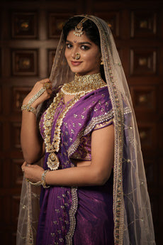 Twilight Sparkle Purple Saree
