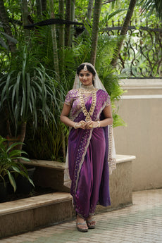 Twilight Sparkle Purple Saree