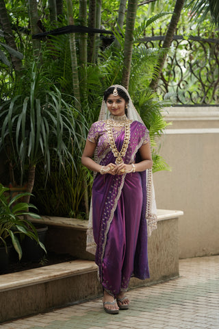 Twilight Sparkle Purple Saree