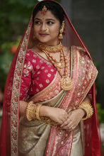 Mystic Grey Designer Silk Saree