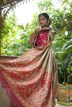 Mystic Grey Designer Silk Saree