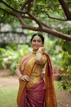 Pink Blush Elegance Kathpadar Silk Saree