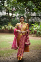 Pink Blush Elegance Kathpadar Silk Saree