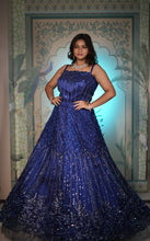 Deep Sapphire Corset Lehenga