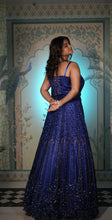 Deep Sapphire Corset Lehenga
