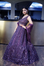 Royal Enigma Burgandy Embroidered Lehenga