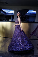 Royal Enigma Burgandy Embroidered Lehenga