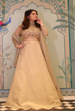 Mia -golden sequins lehenga handcrafted in Cutdana, pearl, sequin and Stone with Handcrafted blouse and Dupatta