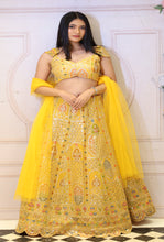 Sunshine Yellow Lehenga With Embroidery Perfect for Your Haldi