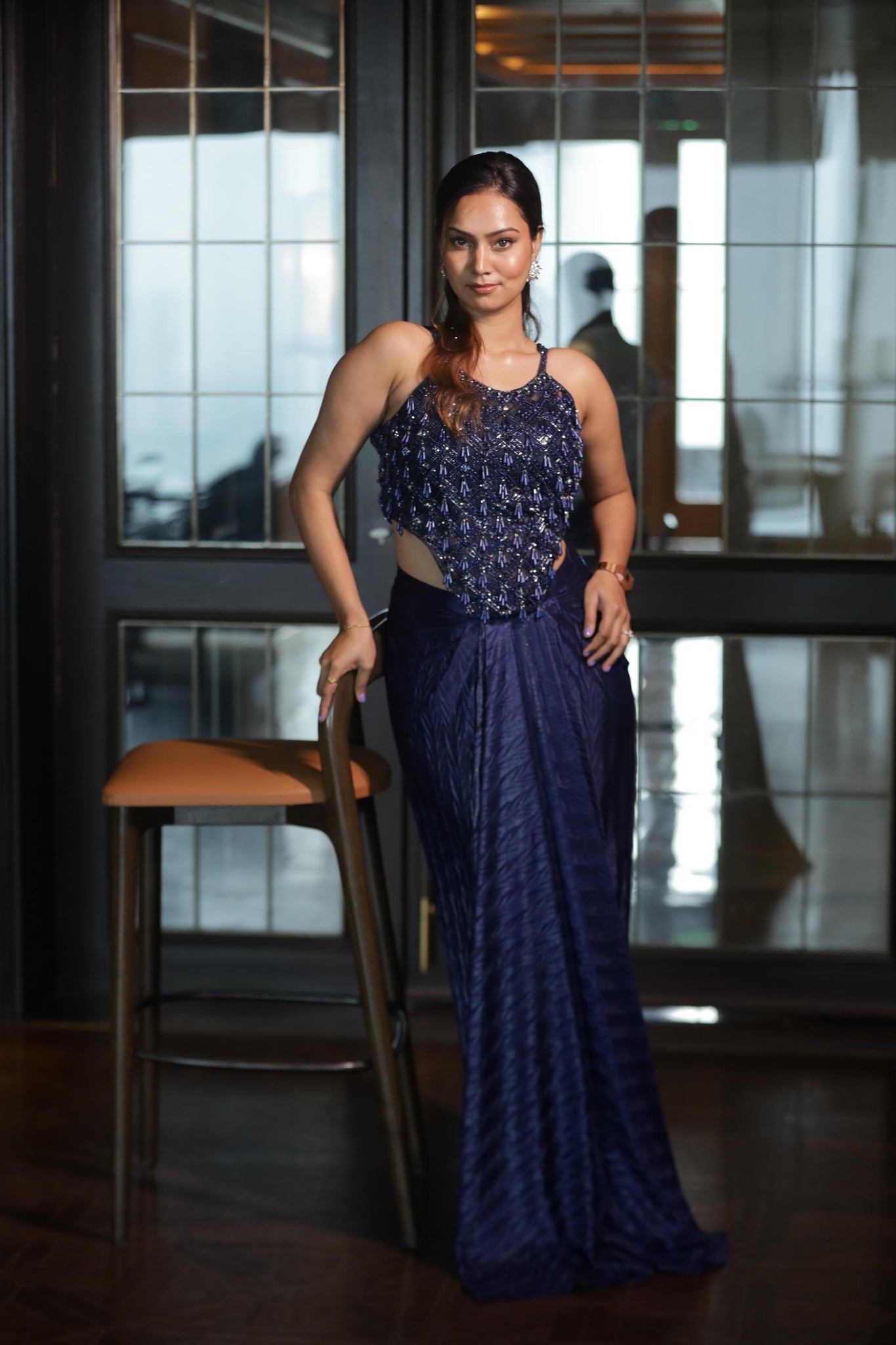 Midnight Royale Sequin Lehenga Set