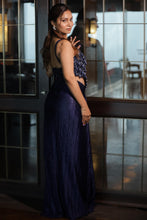 Midnight Glam Embellished Draped Skirt