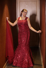 Maroon Sequin Corset Top with Fishcut Lehenga Skirt Set