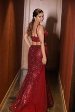 Maroon Sequined Mermaid Lehenga Set with Embroidered Crop Top