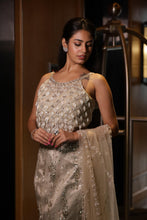 Silver Champagne Sequin Designer Lehenga