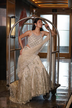 Silver Champagne Sequin Designer Lehenga