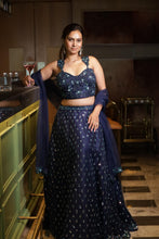 Midnight Royale Sequin Lehenga Set