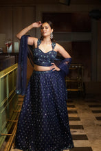 Midnight Royale Sequin Lehenga Set