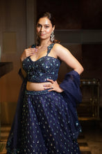 Midnight Royale Sequin Lehenga Set