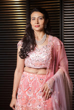 Orange Blossom Hand Embroidered Designer Lehenga