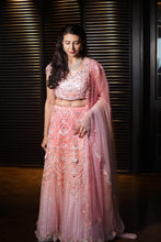 Orange Blossom Hand Embroidered Designer Lehenga