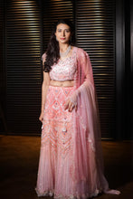 Orange Blossom Hand Embroidered Designer Lehenga