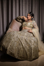 Champagne Sequin Designer Lehenga Choli