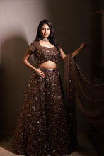 Chocolate Luxe Sequin Designer Lehenga