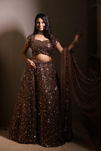 Chocolate Luxe Sequin Designer Lehenga
