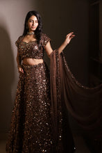 Chocolate Luxe Sequin Designer Lehenga