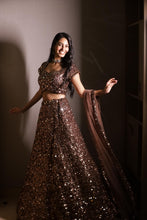 Chocolate Luxe Sequin Designer Lehenga