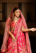 Pink Zari Work Designer Bridal Lehenga