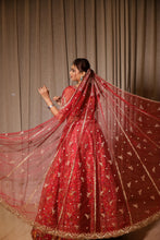 Suhani Red Bridal Embroidered Lehenga