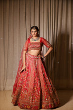 Suhani Red Bridal Embroidered Lehenga