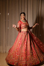 Suhani Red Bridal Embroidered Lehenga