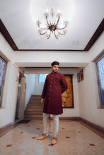 JIHAN-Bright collection Solid Chikankari Sherwani