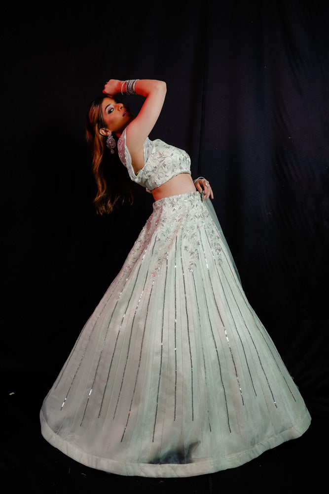 MINT GREEN ALIZE LEHENGA