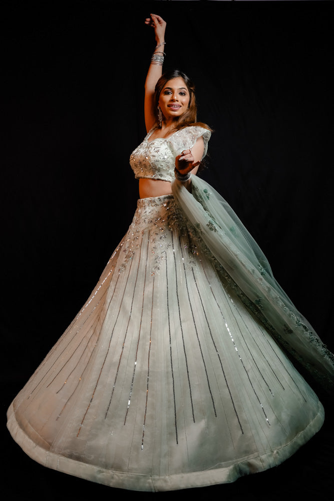 MINT GREEN ALIZE LEHENGA