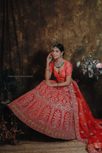 RED VELVET AMRAPALI  LEHENGA