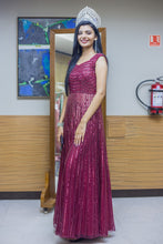 MAROON 'ALIZE' GOWN