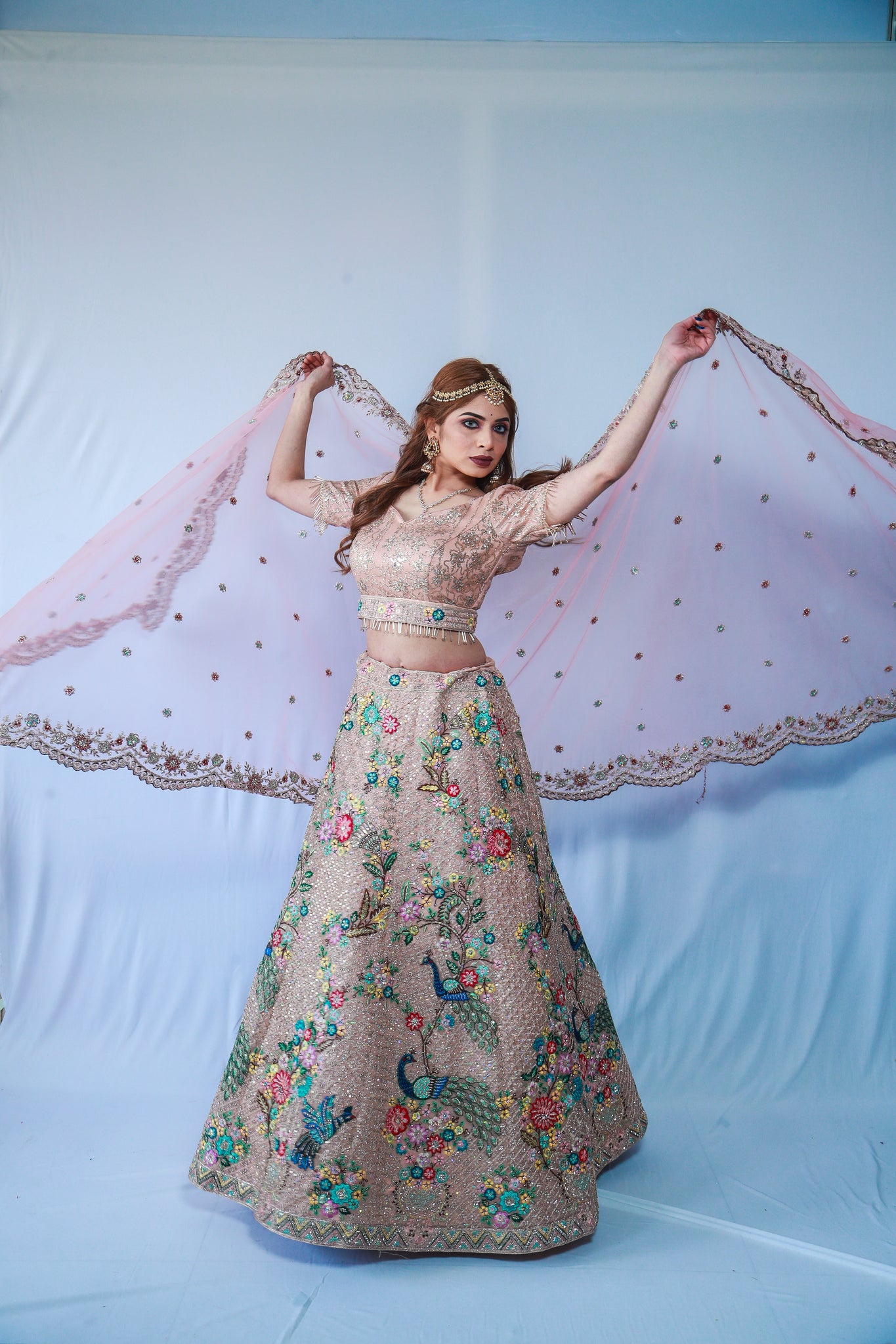 ROSE GOLD 'AAINA' LEHENGA