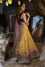 ASTHA-Golden Yellow Embroiderd. Heavy Border Lehenga Set.