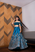 ROYAL BLUE 'INAYAT' LEHENGA