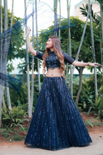 NAVY BLUE MIRAYA LEHENGA