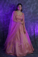 ROSE PINK 'MEHR' LEHENGA